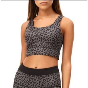 All Fenix Charcoal Jagger Long Sports Bra Sz. S